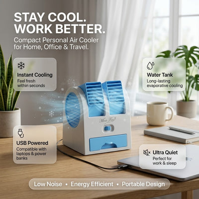 Air Portable 3 In 1 Conditioner Humidifier Purifier Mini Cooler