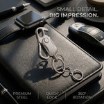 4 in 1 Keychain Spinner Multi-Function Tool Waist Double Ring Keychain Gift