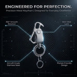 4 in 1 Keychain Spinner Multi-Function Tool Waist Double Ring Keychain Gift