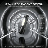 Mini Portable Xpe + Cob Led Tactical Flashlight with 3 Adjustable Modes & Inbuilt Rechargeable Battery for Emergency Usage
