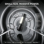 Mini Portable Xpe + Cob Led Tactical Flashlight with 3 Adjustable Modes & Inbuilt Rechargeable Battery for Emergency Usage