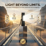 Mini Portable Xpe + Cob Led Tactical Flashlight with 3 Adjustable Modes & Inbuilt Rechargeable Battery for Emergency Usage