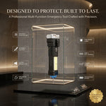 8 in 1 Portable Rechargeable Torch LED Flashlight