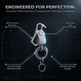 4 in 1 Keychain Spinner Multi-Function Tool Waist Double Ring Keychain Gift
